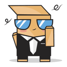 Torro, the cardboard box robot sticker #551292