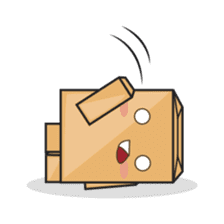 Torro, the cardboard box robot sticker #551295