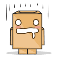 Torro, the cardboard box robot sticker #551296