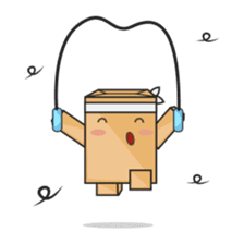 Torro, the cardboard box robot sticker #551299