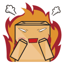 Torro, the cardboard box robot sticker #551303