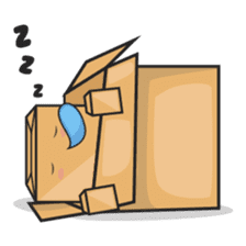 Torro, the cardboard box robot sticker #551304