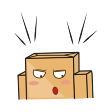 Torro, the cardboard box robot sticker #551305