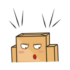 Torro, the cardboard box robot sticker #551305