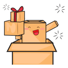 Torro, the cardboard box robot sticker #551306