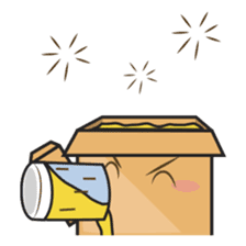 Torro, the cardboard box robot sticker #551307