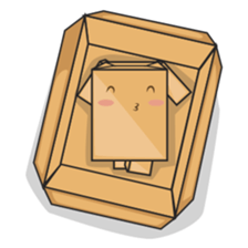 Torro, the cardboard box robot sticker #551310