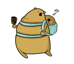 Greedy wombat sticker #551471