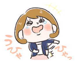 Radiant woman Stamp sticker #551679