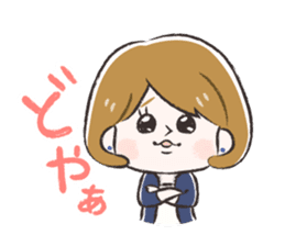 Radiant woman Stamp sticker #551682