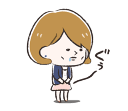 Radiant woman Stamp sticker #551683