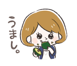 Radiant woman Stamp sticker #551684