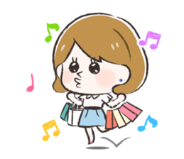 Radiant woman Stamp sticker #551692