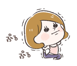 Radiant woman Stamp sticker #551694