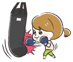 Radiant woman Stamp sticker #551695