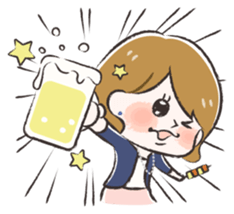 Radiant woman Stamp sticker #551701