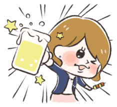 Radiant woman Stamp sticker #551701