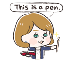 Radiant woman Stamp sticker #551702