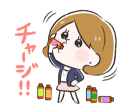 Radiant woman Stamp sticker #551703