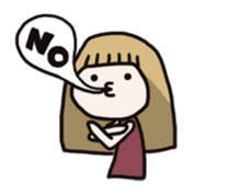 Not look like the girl sticker #552301