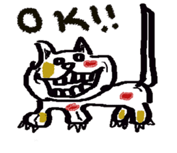 japanese cat mikeneko sticker #552514