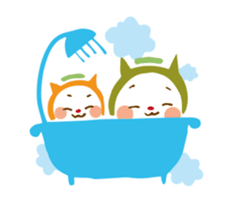 Colorful cats sticker #552938