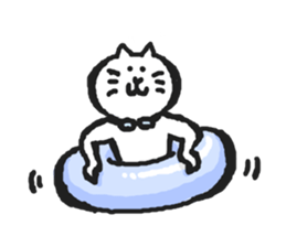 Cat's invitation sticker #553039