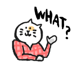 Cat's invitation sticker #553050