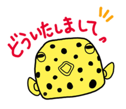 globe fish sticker #553176