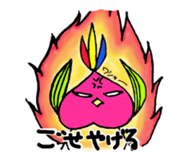 Fukushima dialect ''Momo no Tori'' sticker #553198