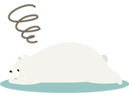 White and black Mr. Bear sticker #553447