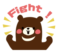 White and black Mr. Bear sticker #553448