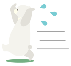 White and black Mr. Bear sticker #553465