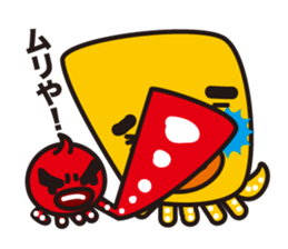 funny octopus and straight octopus sticker #553756