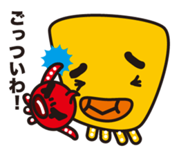 funny octopus and straight octopus sticker #553768