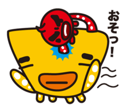 funny octopus and straight octopus sticker #553784