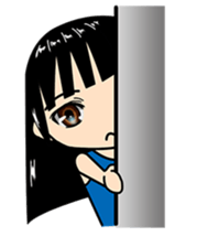 "Swimin" of school swimsuit sticker #553804