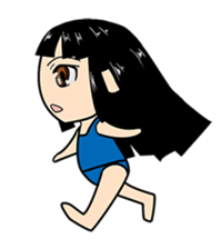 "Swimin" of school swimsuit sticker #553813