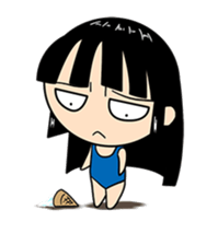 "Swimin" of school swimsuit sticker #553823