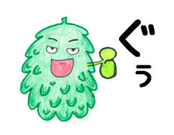 Mr. Okinawan lion dog & Mr. bitter gourd sticker #554075