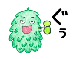 Mr. Okinawan lion dog & Mr. bitter gourd sticker #554075