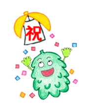 Mr. Okinawan lion dog & Mr. bitter gourd sticker #554089