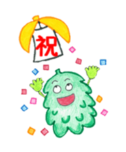 Mr. Okinawan lion dog & Mr. bitter gourd sticker #554089