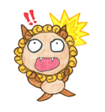 Mr. Okinawan lion dog & Mr. bitter gourd sticker #554091