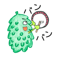 Mr. Okinawan lion dog & Mr. bitter gourd sticker #554095