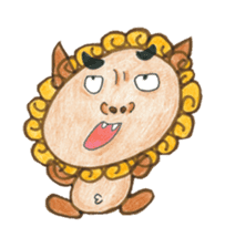 Mr. Okinawan lion dog & Mr. bitter gourd sticker #554096