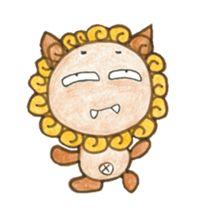 Mr. Okinawan lion dog & Mr. bitter gourd sticker #554102