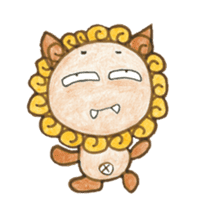 Mr. Okinawan lion dog & Mr. bitter gourd sticker #554102