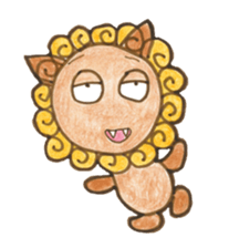 Mr. Okinawan lion dog & Mr. bitter gourd sticker #554104