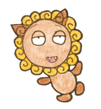 Mr. Okinawan lion dog & Mr. bitter gourd sticker #554104